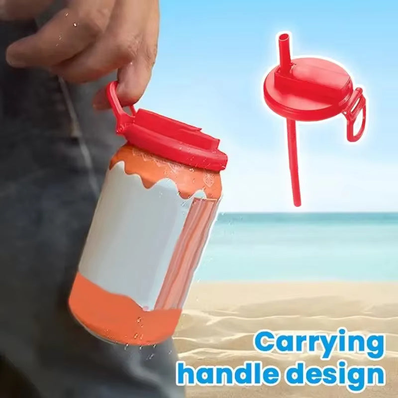 Soda Can Covers w / Straw