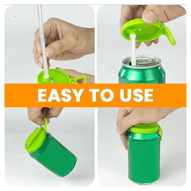 Soda Can Covers w / Straw