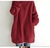 Oversized Women's Loose Hooded Sweatshirt