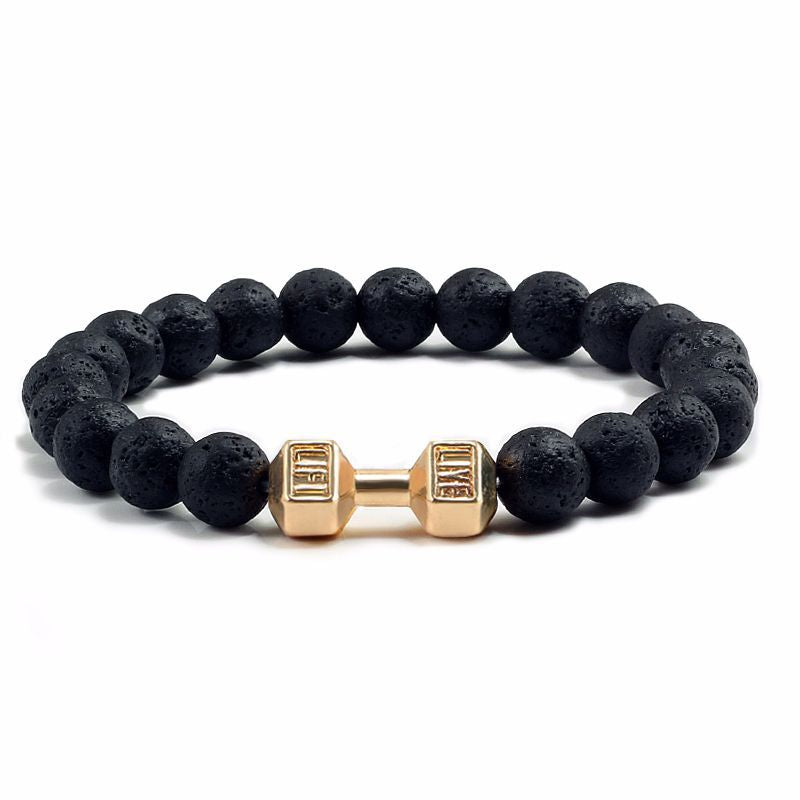 Natural Volcanic Stone Bead Bracelet