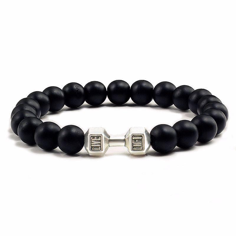 Natural Volcanic Stone Bead Bracelet