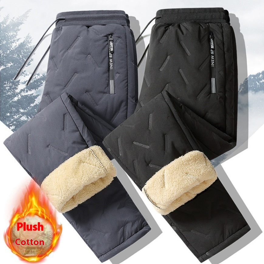 Men's Winter Plush Thick Fleece Thermal Pants