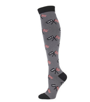 Outdoor Cycling Fitness Patriotic Compression Socks