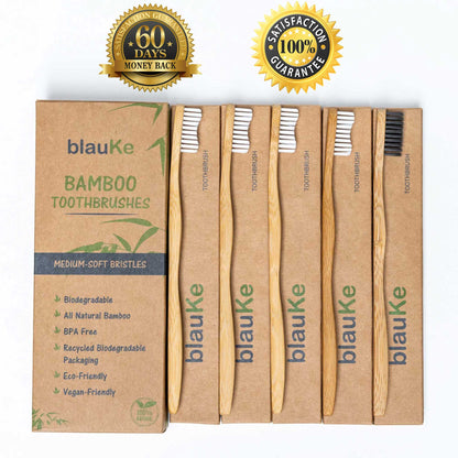 Eco-Friendly Bamboo Toothbrush Set
