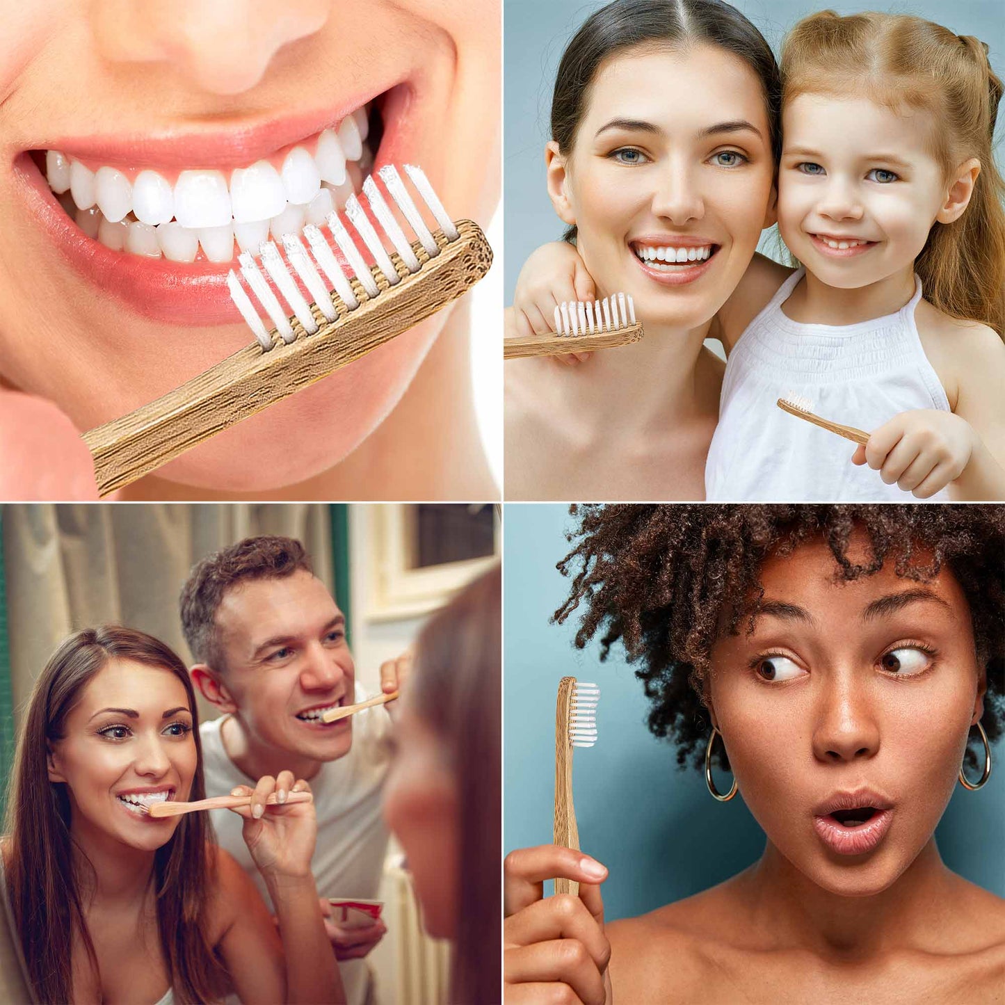 Eco-Friendly Bamboo Toothbrush Set