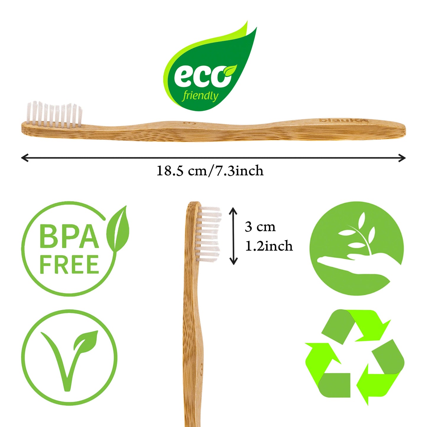 Eco-Friendly Bamboo Toothbrush Set