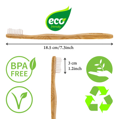 Eco-Friendly Bamboo Toothbrush Set