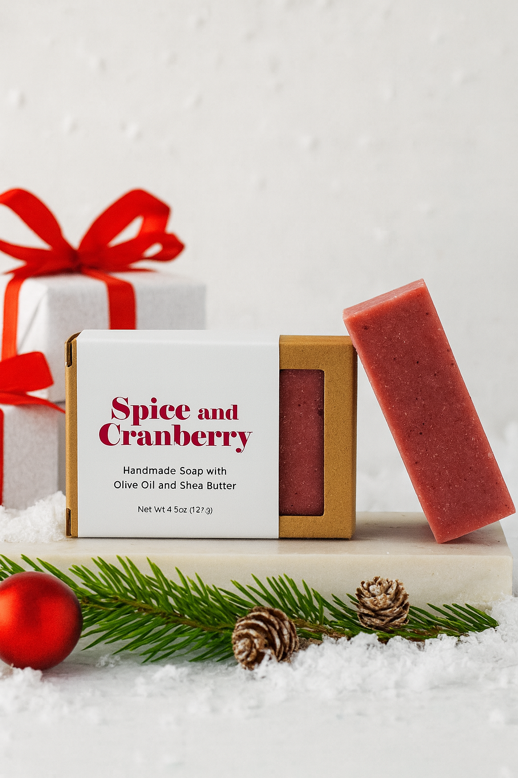 Natural Handmade Holiday Soap