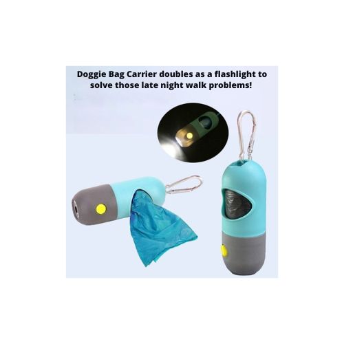 Dual Action Doggie Bag Carrier/LED Flashlight