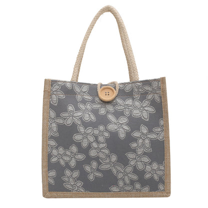 Canvas Floral Lunch Bag