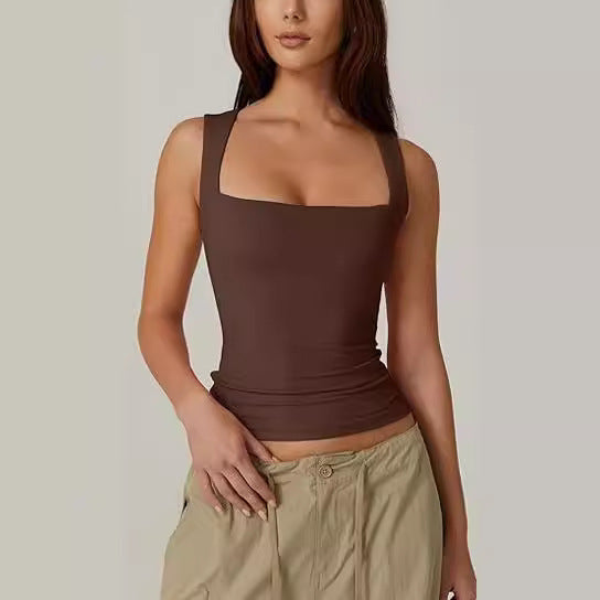 Square-Neck Tank Top