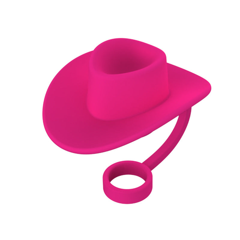 Novelty Straw Toppers - Reusable Cowboy Hat