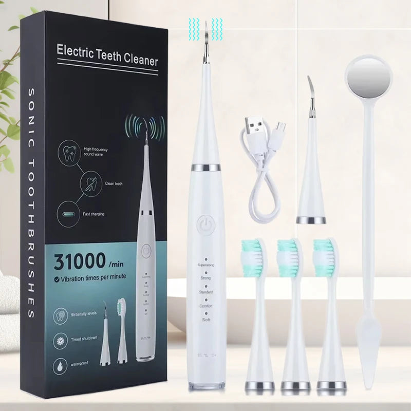 Ultrasonic Dental Scaler for Effective Teeth Cleaning, Tartar and Plaque Removal, Rechargeable Whitening Oral Care Device