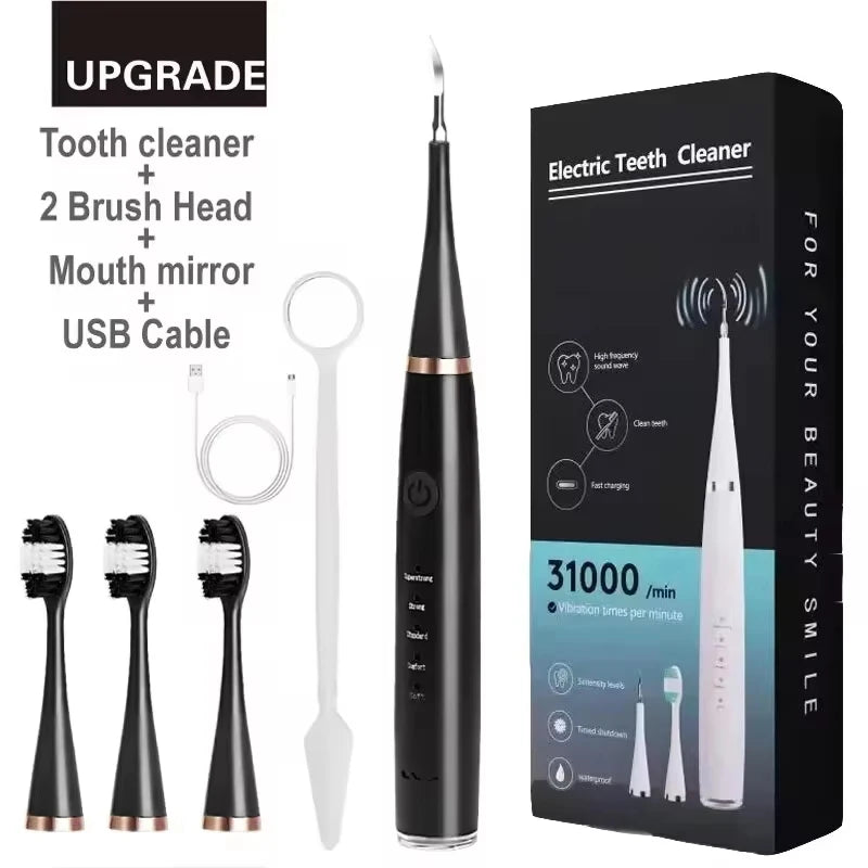 Ultrasonic Dental Scaler for Effective Teeth Cleaning, Tartar and Plaque Removal, Rechargeable Whitening Oral Care Device