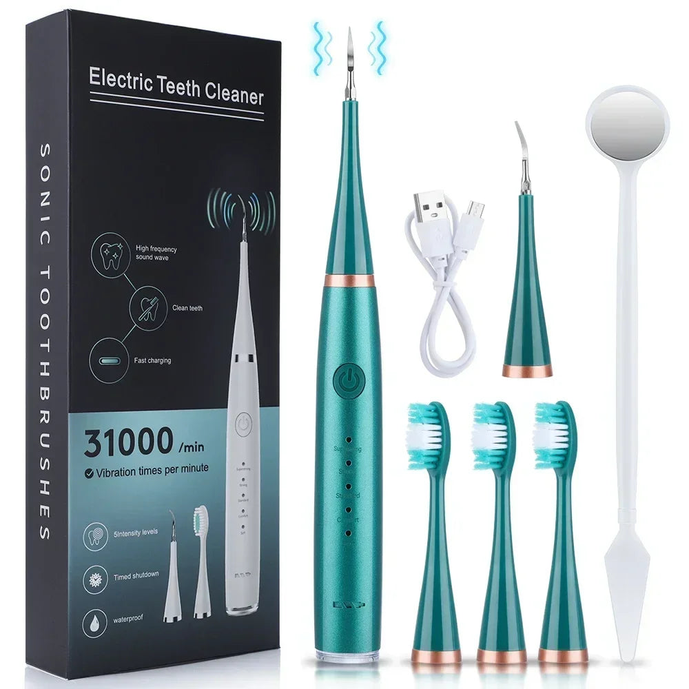 Ultrasonic Dental Scaler for Effective Teeth Cleaning, Tartar and Plaque Removal, Rechargeable Whitening Oral Care Device