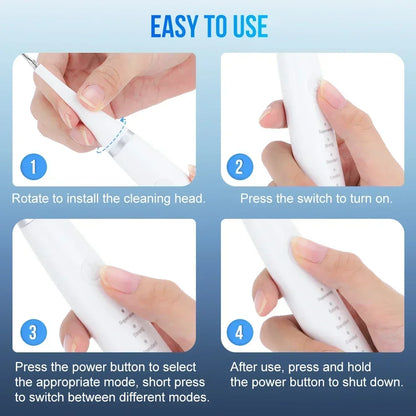 Ultrasonic Dental Scaler for Effective Teeth Cleaning, Tartar and Plaque Removal, Rechargeable Whitening Oral Care Device