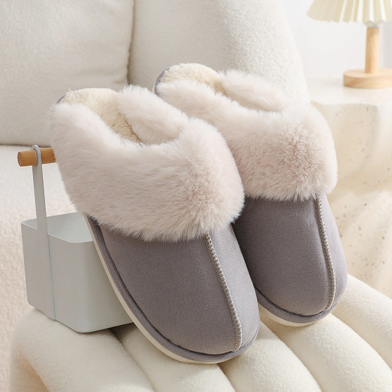 #19 - Women's Soft Lined Non-Slip Cotton Slippers
