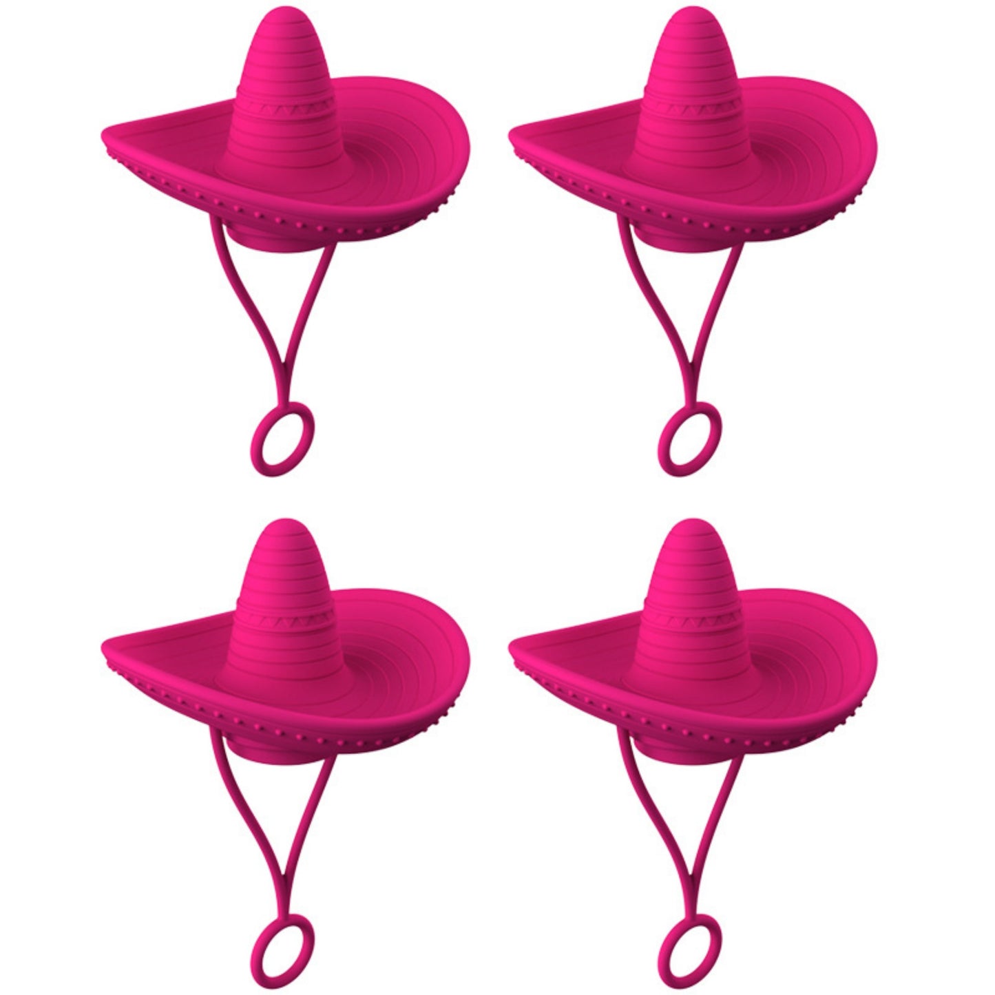 Novelty Straw Toppers - Reusable Cowboy Hat