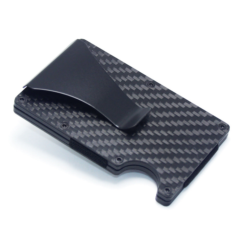 Sleek Carbon Fiber Wallet with Money Clip