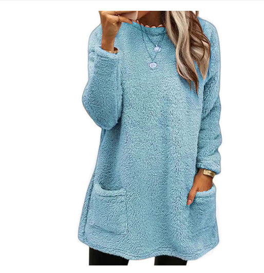 Women’s Oversized Fleece Pullover Sweatshirt