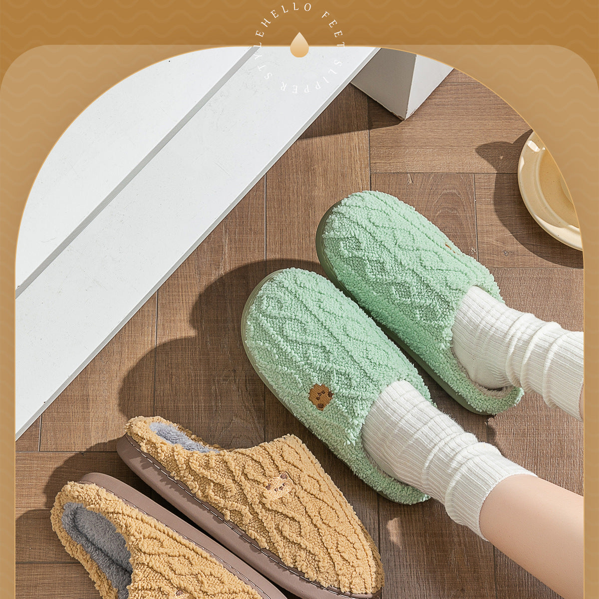 #27 - Women's Non-slip Soft Soled Cotton Slipper