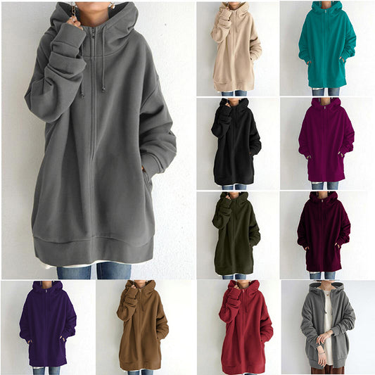 Oversized Women's Loose Hooded Sweatshirt
