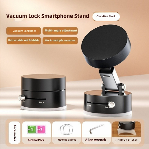 Vacuum Lock Magnetic Smartphone Stand