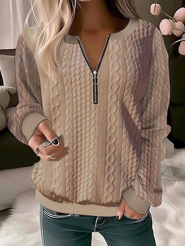 Women's Quarter Zip Sweater