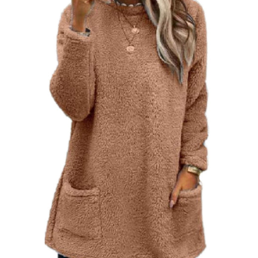 Women’s Oversized Fleece Pullover Sweatshirt