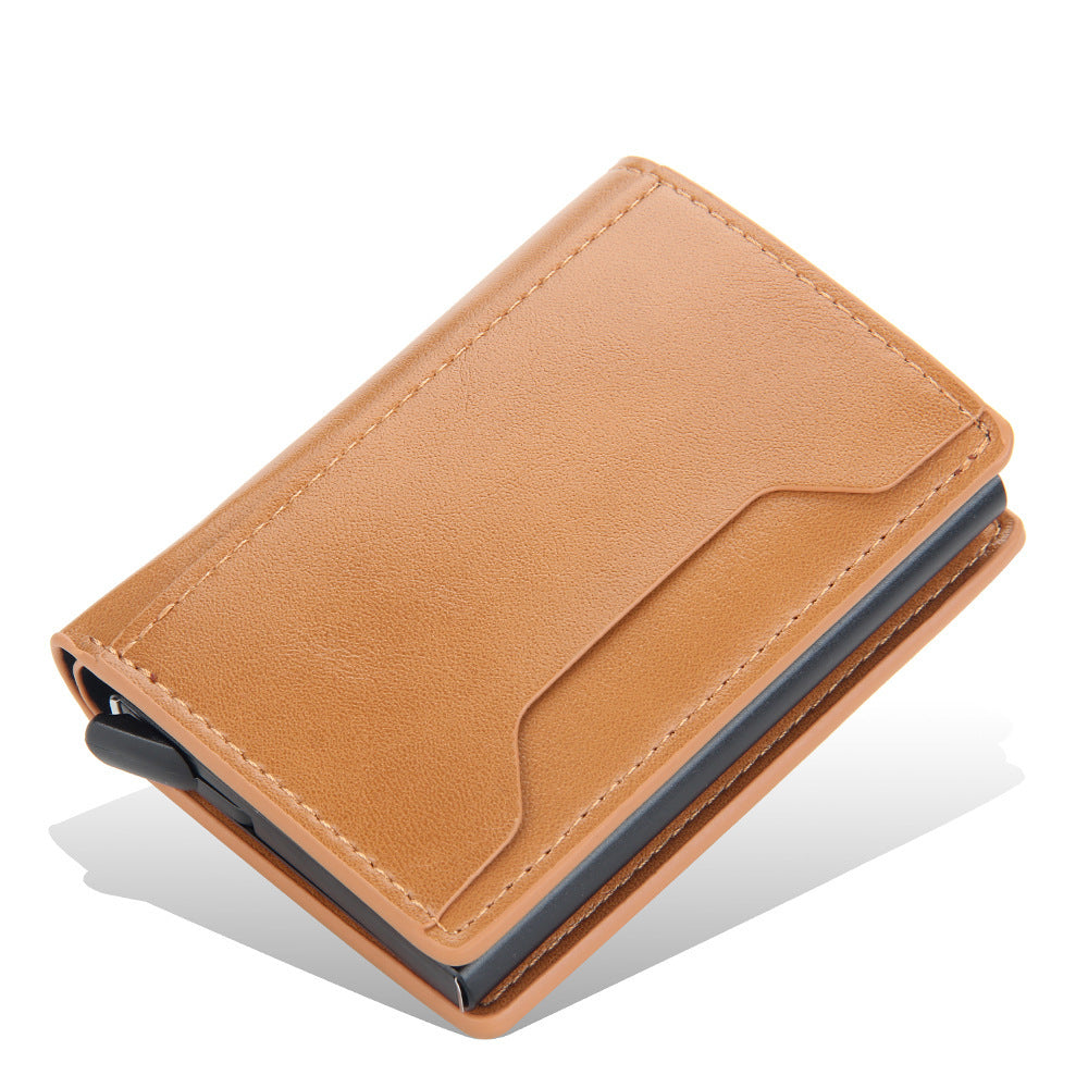Men's Anti-Theft Leather Card Holder