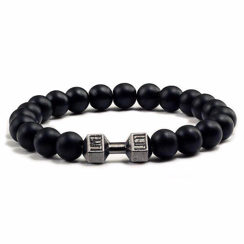 Natural Volcanic Stone Bead Bracelet
