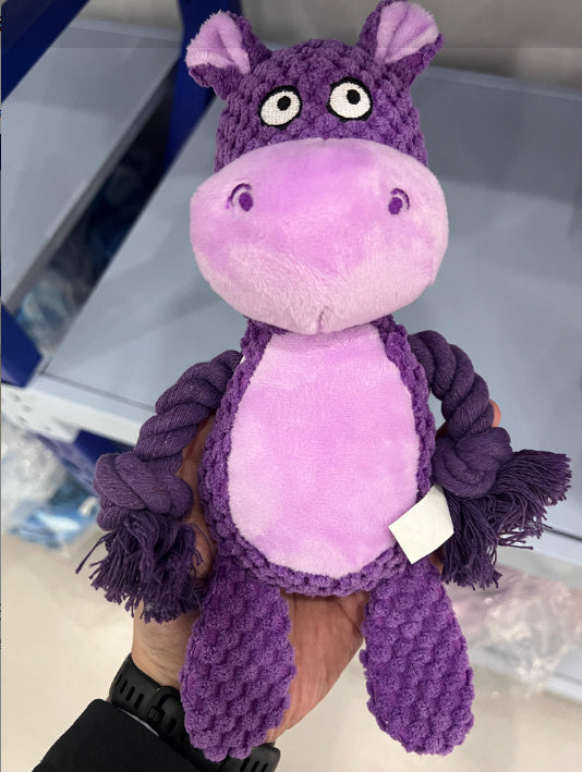 Tug and Squeak Dog Toy