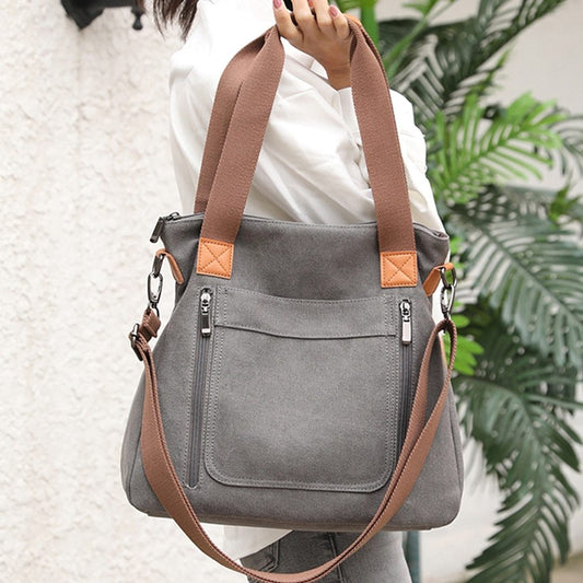 Women Large Canvas Shoulder Bag