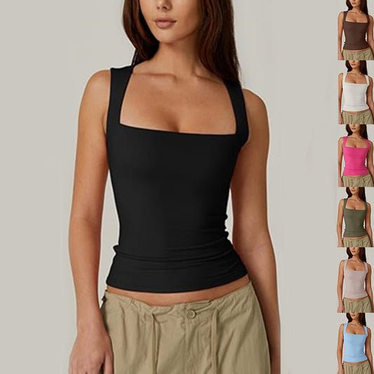 Square-Neck Tank Top