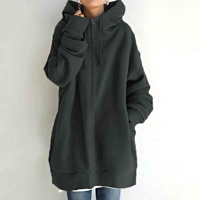 Oversized Women's Loose Hooded Sweatshirt