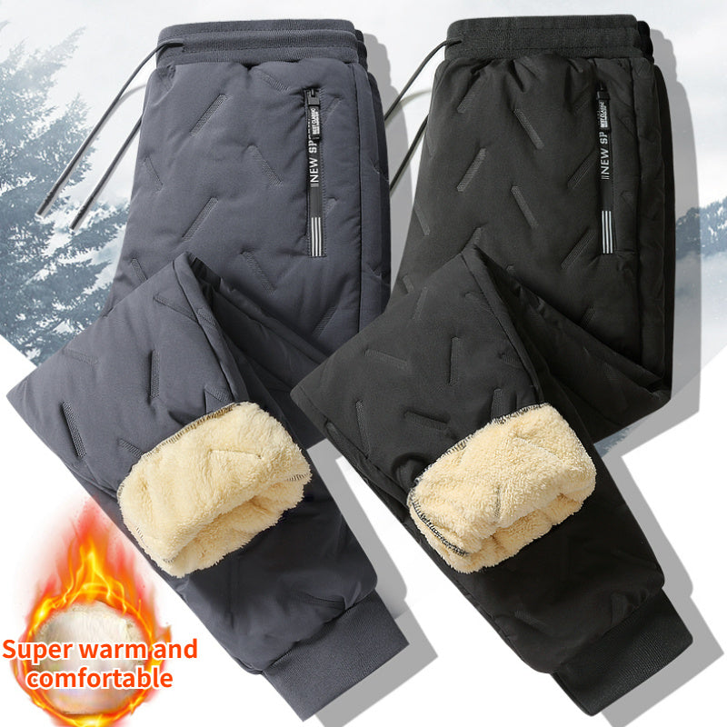 Men's Winter Plush Thick Fleece Thermal Pants