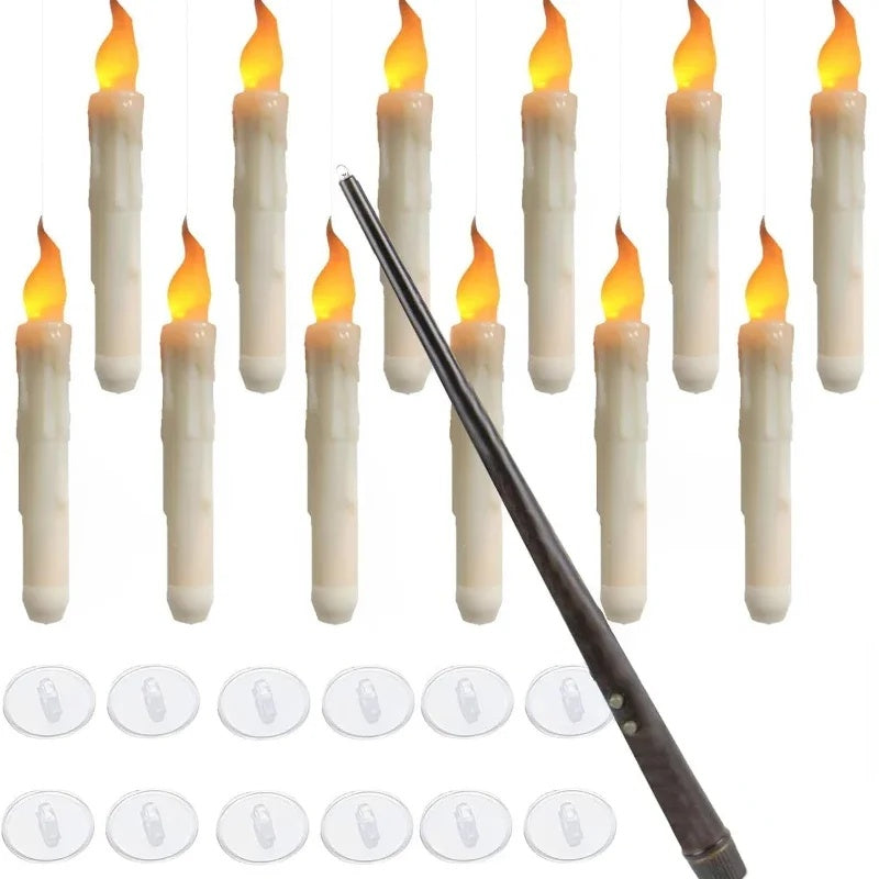 12pc Floating Halloween LED Candle Kit