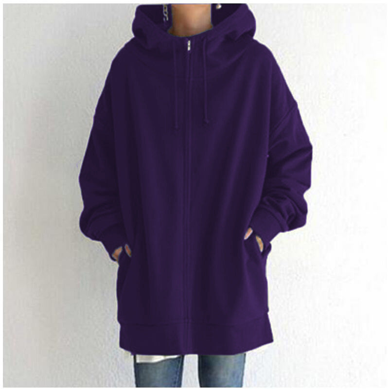 Oversized Women's Loose Hooded Sweatshirt