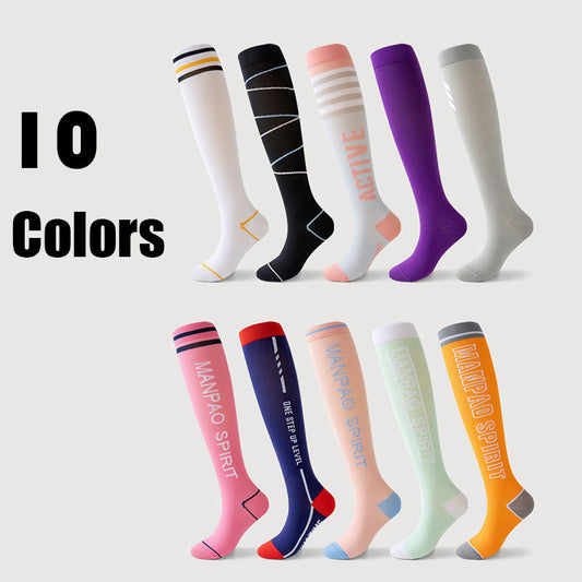 10 Pack Women's Happy Feet Compression Socks