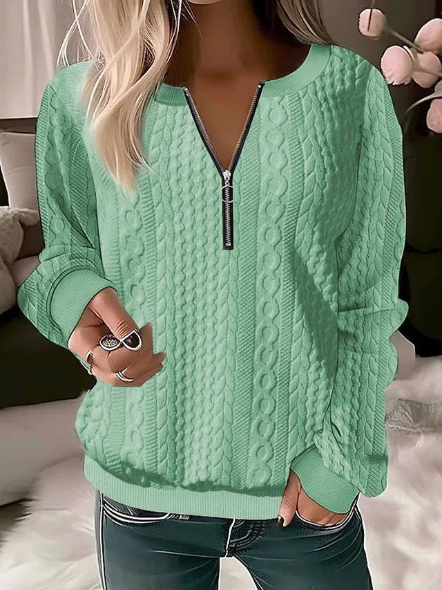 Women's Quarter Zip Sweater