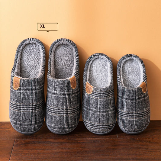 #43 - Cotton Men's Plaid Slippers