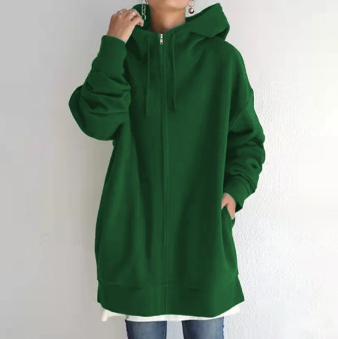 Oversized Women's Loose Hooded Sweatshirt