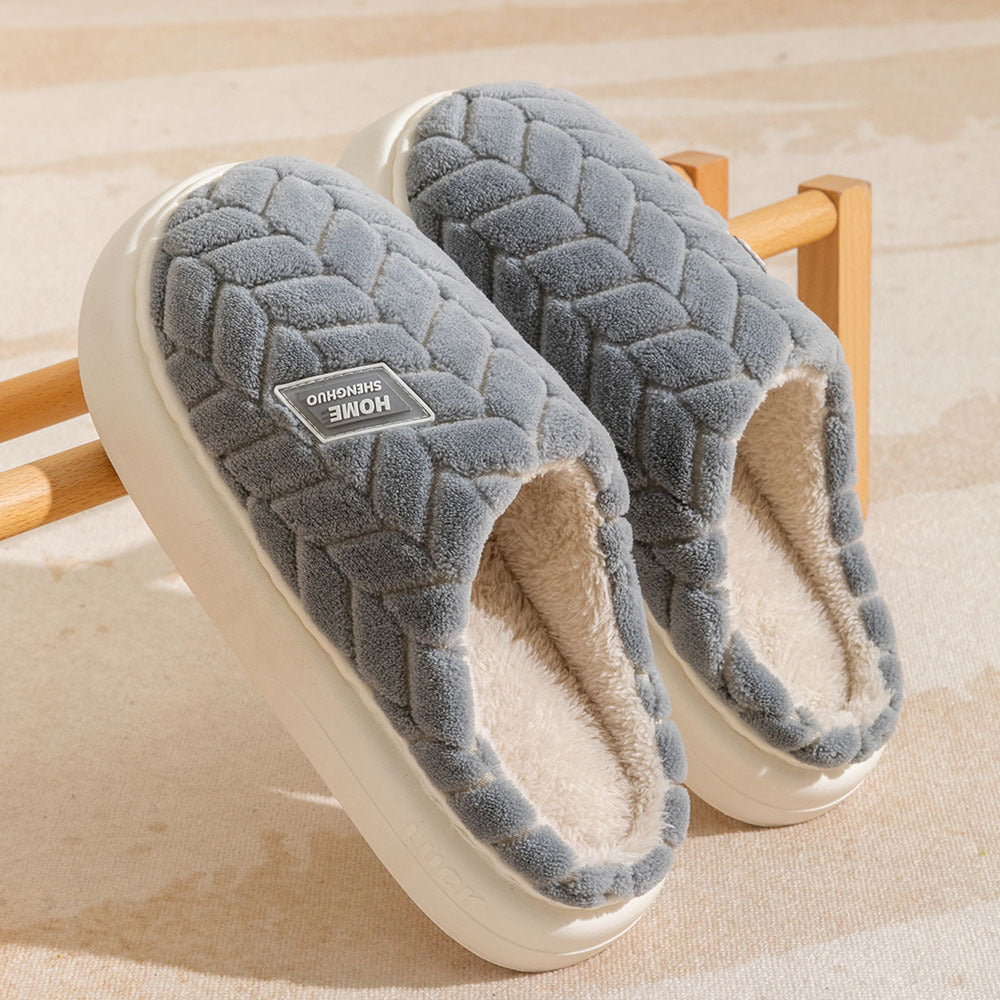 #21 - Women's Non-Slip Thick Soled Plush Slippers