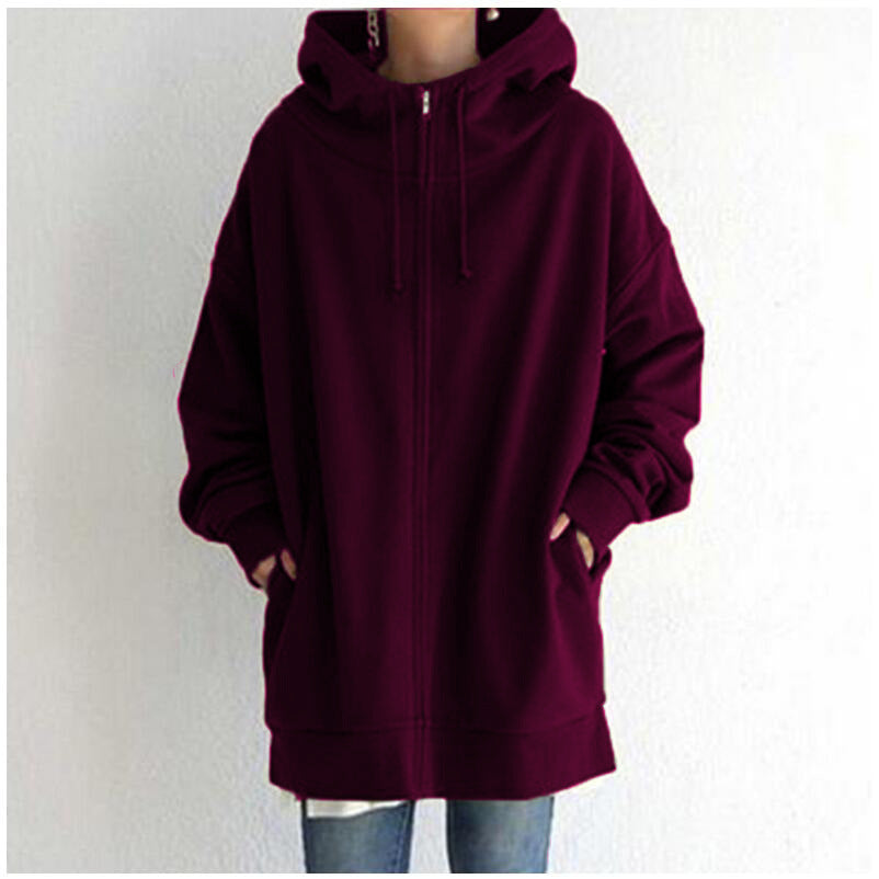 Oversized Women's Loose Hooded Sweatshirt