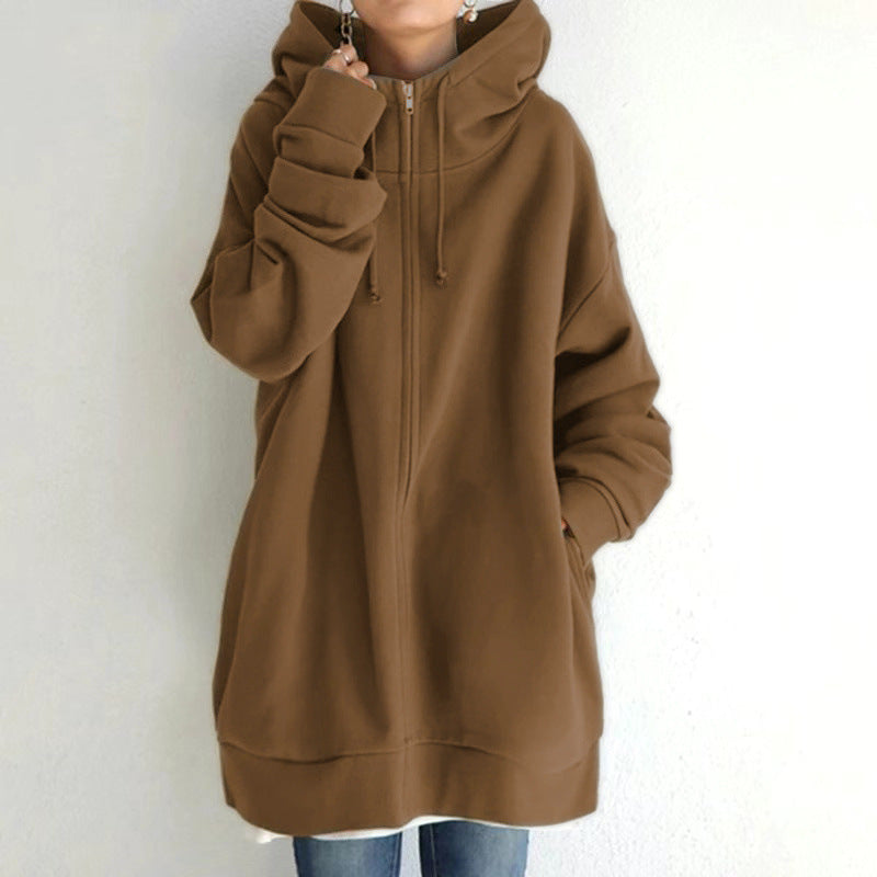 Oversized Women's Loose Hooded Sweatshirt
