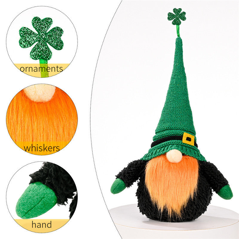 St Patrick's Day Knit Doll
