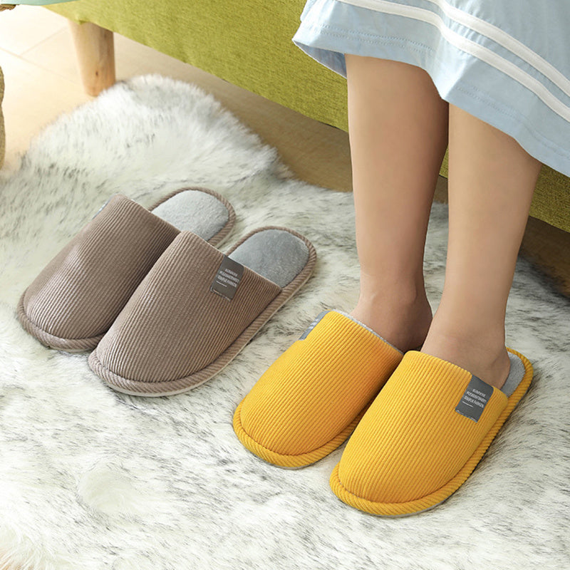 #26 - Corduroy Anti-Slip Plush Slippers